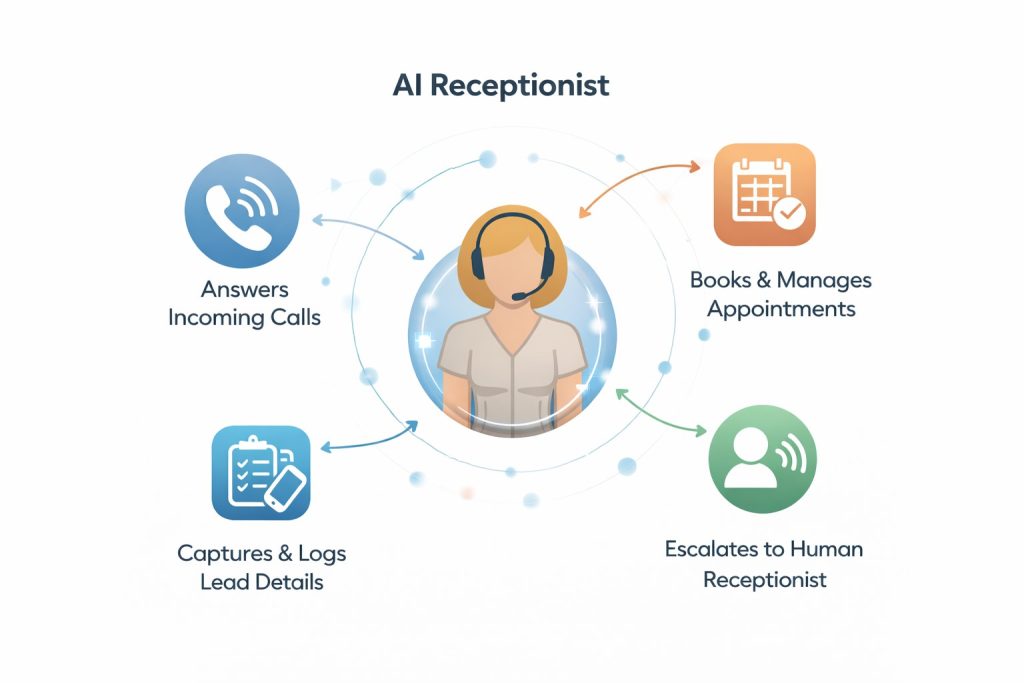 AI receptionist for massage and spas integrating with calendar booking software for seamless appointments