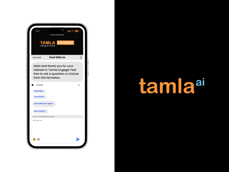 Smartphone showing a late-night laser clinic enquiry being answered automatically by an AI receptionist.